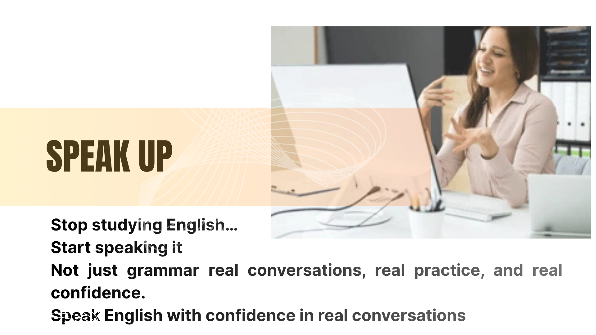 online course English Edvance academy speak up